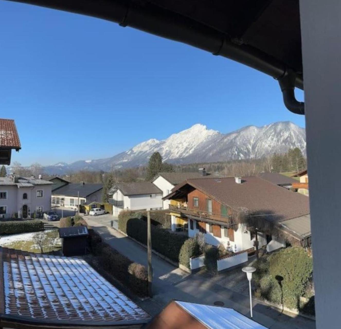 Wohnung 2 Mit Balkon Und Bergblick Großgmain Buitenkant foto